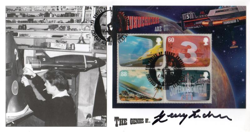 2011 (01) Gerry Anderson (M/S) - Scott 'Thunderbird 2 Workshop' Official - Gerry (Face) H/S - Signed by the late Gerry Anderson