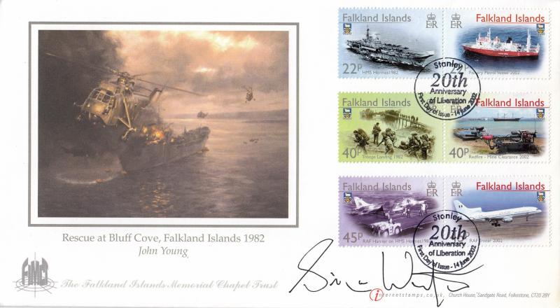 2002 (06) Falklands Islands War - Internet 'Special' 20th Anniversary of the Liberation - Signed by Simon Weston