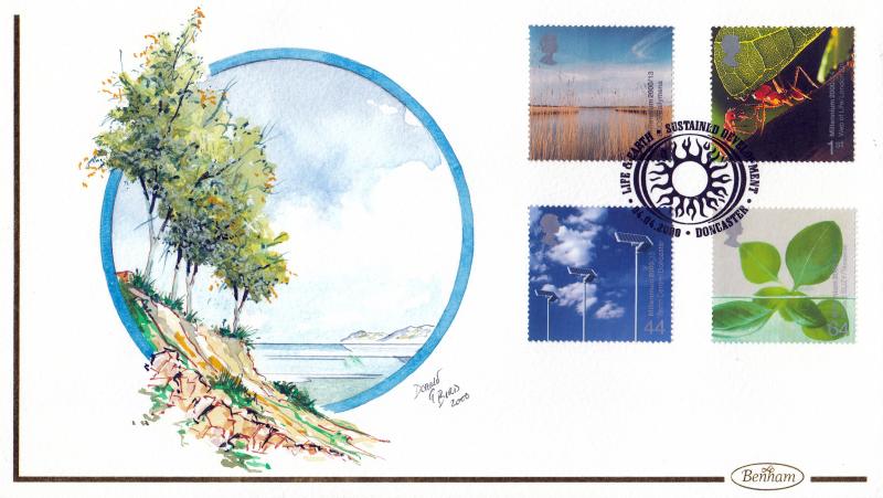 2000 (04) Life & Earth - Benham Hand Painted (Doncaster) Official - Signed by Donald Bird