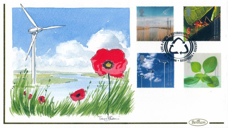 2000 (04) Life & Earth - Benham Hand Painted (Ballymena) Official - Signed by Tony Blain