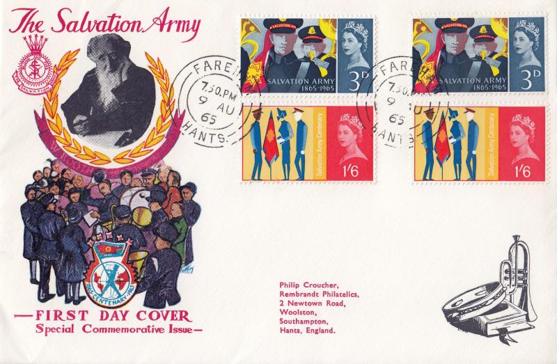 1965 (08) Salvation Army - Ord & Phos - Rembrandt Cover - Fareham CDS