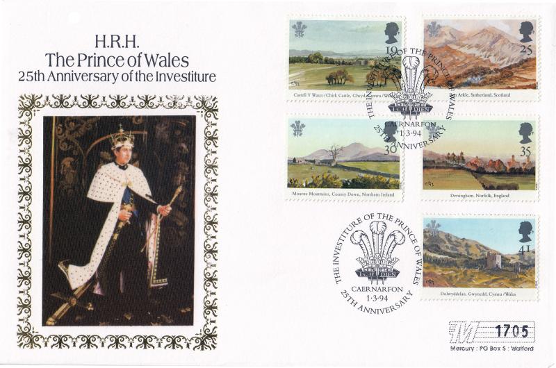 1994 (03) Prince of Wales Paintings - Westminster Silk 'Caernarfon' Special