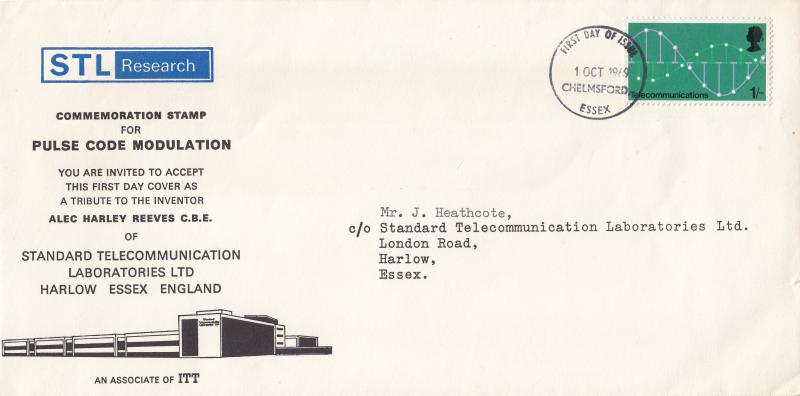 1969 (10) Post Office Technology - STL Research Cinderella Cover - 1/- - Chelmsford FDI