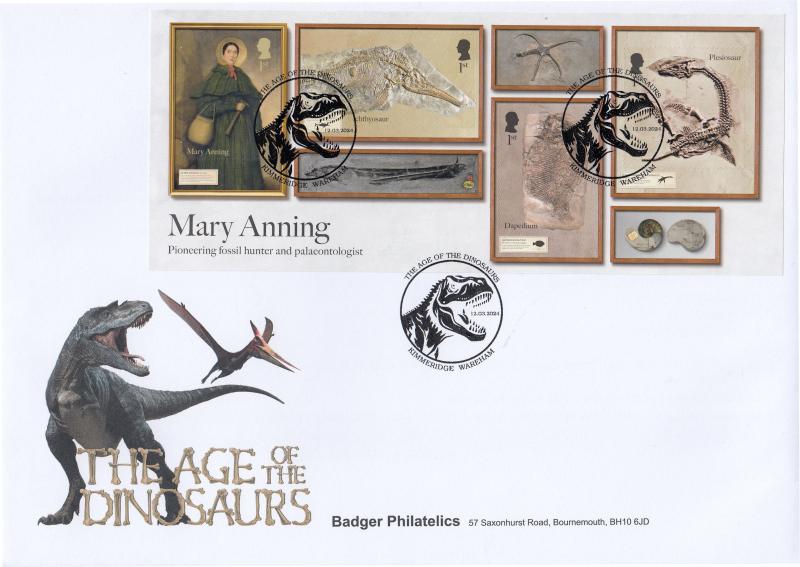 2024 (03) Dinosaurs (M/S - NO Barcode) - Badger Philatelics Official