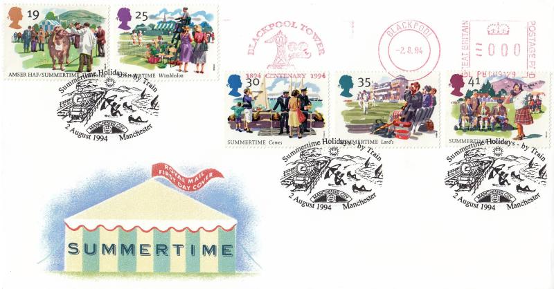1994 (08) Summertime - RM - Summertime Holidays, Manchester H/S + Blackpool Tower Meter Mark