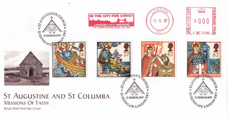 1997 (03) Missions of Faith - RM - Queensgate, London H/S + London City Mission Meter Mark