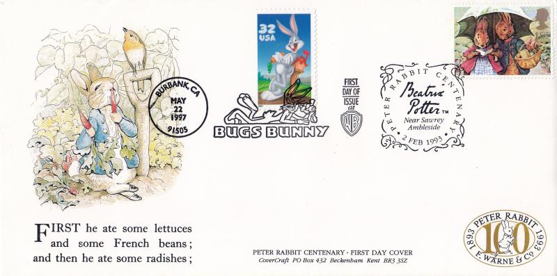 1993 (02) Greetings - Covercraft 'Beatrix Potter' Official - Doubled in the USA