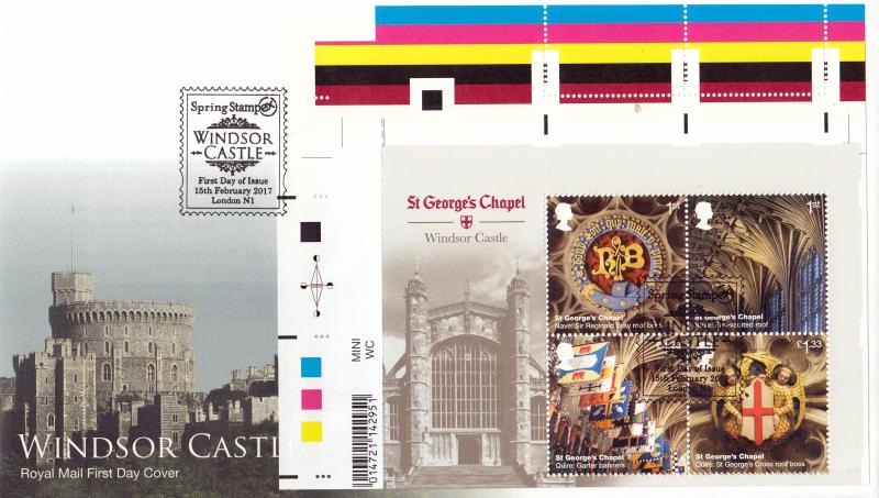 2017 (02) Windsor Castle (M/S - from the PRESS SHEET) - RM - Spring Stampex H/S