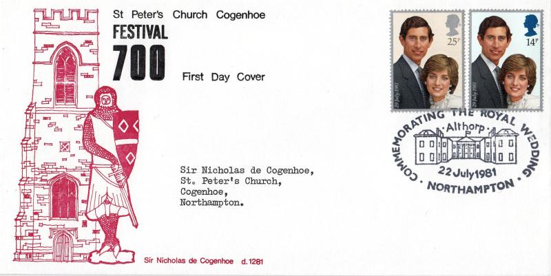 1981 (07) Wedding - St Peter's Church, Cogenhoe 'Special' - Althorp, Northampton H/S