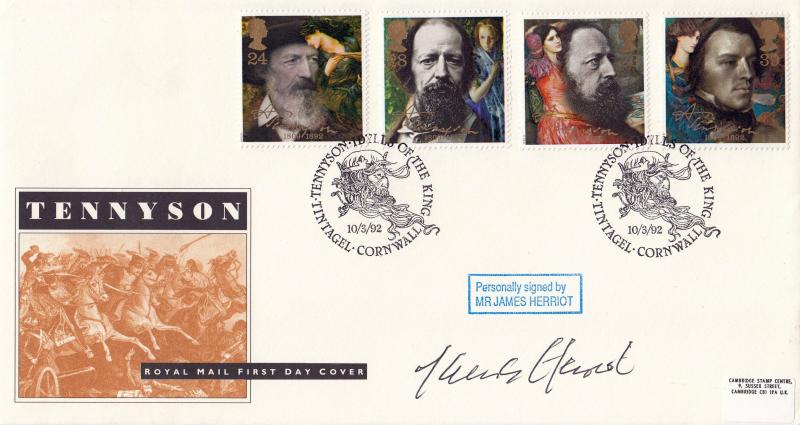 1992 (03) Tennyson - RM - Tintagel H/S - Signed by James Herriott