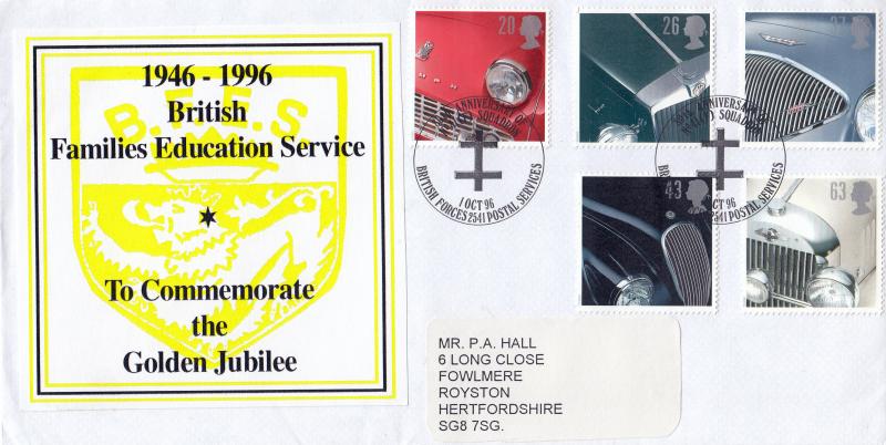 1996 (10) Classic Cars - British Families Education Service Cover - No 41 (f) Squadron H/S