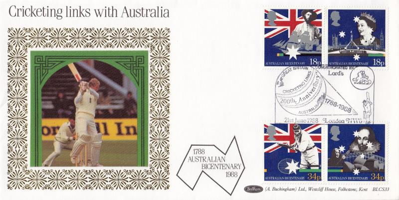 1988 (06) Australia - Benham BLCS 33 - Cricketing Links, Lords, NW6 H/S