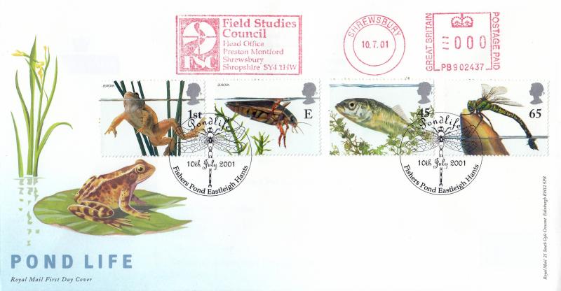 2001 (07) Pondlife - RM - Fishers Pond H/S + Field Studies Council Meter Mark