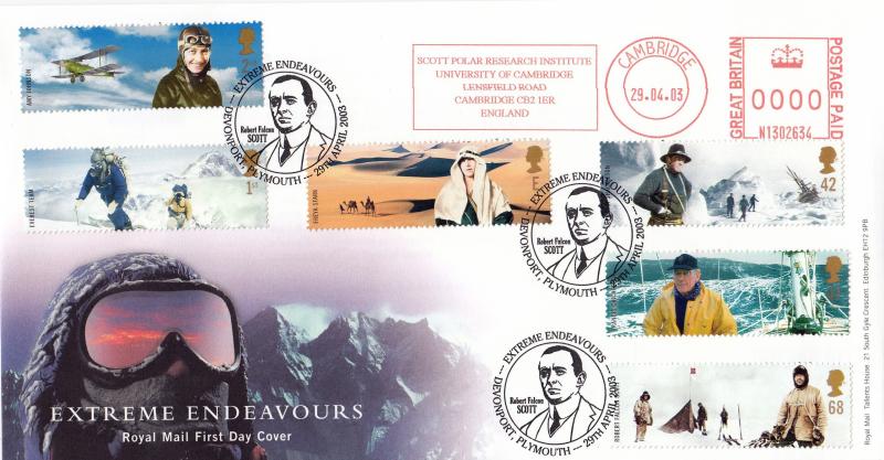 2003 (04) Extreme Endeavours - RM - Robert Falcon Scott, Devonport H/S + Scott Polar Research Institute Meter Mark