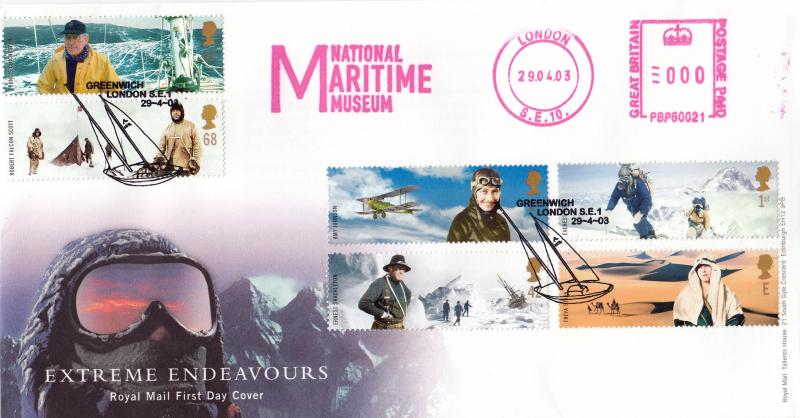 2003 (04) Extreme Endeavours - RM - Greenwich (Lively Lady) H/S + National Maritime Museum Meter Mark