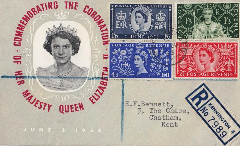 1953 (06) Coronation - Grey Image & Red Text Cover - Lambeth Walk CDS
