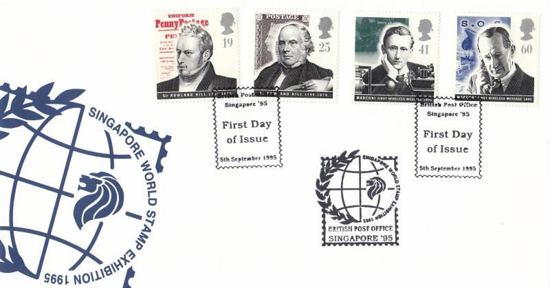 1995 (09) Communications - British Post Office, Singapore Official