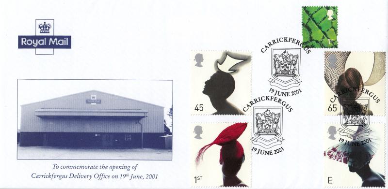 2001 (06) Hats - Carrickfergus Delivery Office Official