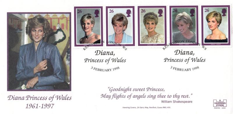 1998 (02) Diana - Havering 'Goodnight Sweet Princess' Kensington W8 Official