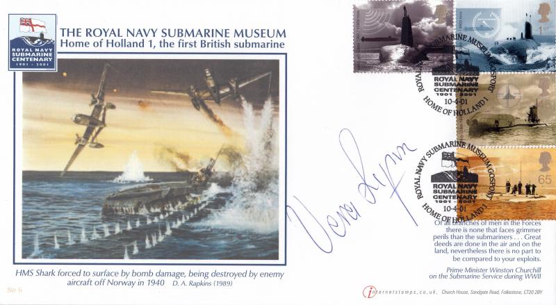 2001 (04) Submarines - Internet 'RNSS, Home of Holland' Official - Signed by the late Dame Vera Lynn