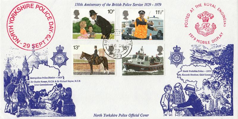 1979 (09) Police - North Yorkshire Police Cover - Field Post Office 999 CDS (No Crown Version)