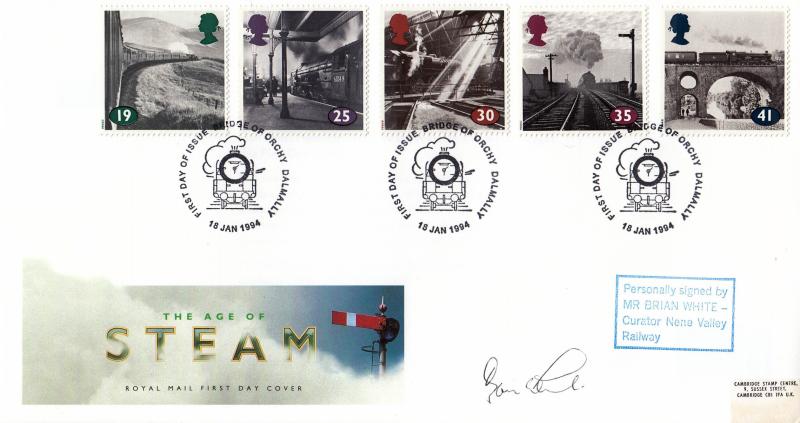 1994 (01) The Age of Steam - RM - Bridge of Orchy H/S - Signed by Brian White