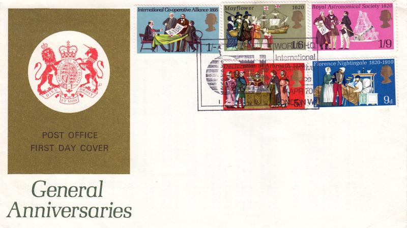 1970 (04) Anniversaries - PO - International Co-operative Alliance H/S