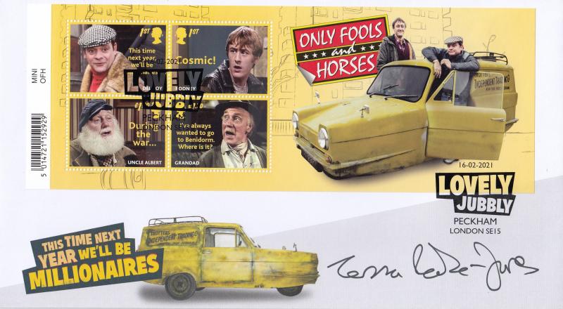 2021 (02) Only Fools and Horses (M/S) - Internet 'Lovely Jubbly, Peckham' Official - Signed Tessa Peake-Jones