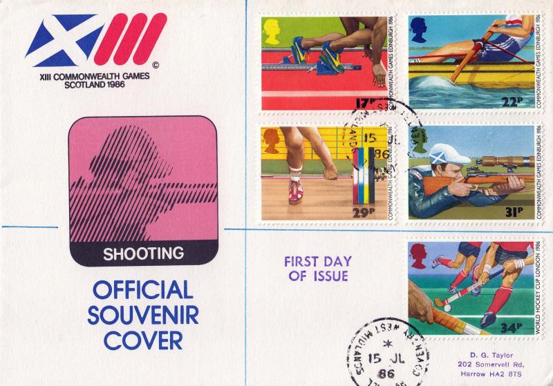 1986 (07) Sports - DGT (Small Supercovers) 'Shooting' Cover - Gun Hill CDS