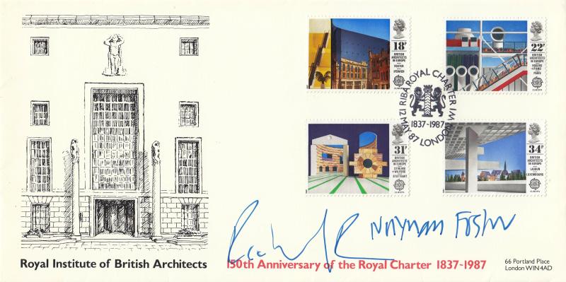 1987 (05) Architects - Covercraft RIBA Official - Double Signed by Norman Foster & Richard Rogers