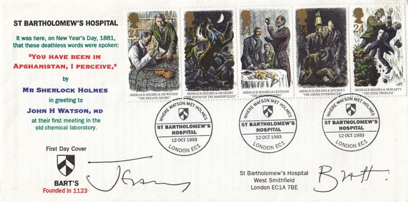 1993 (10) Sherlock Holmes - Henry Murray St Batholomew's Hospital Official - Signed by Jeremy Brett