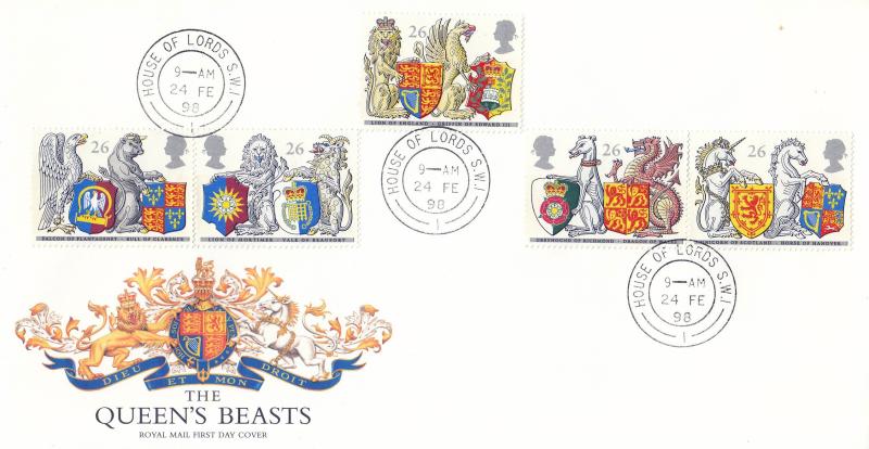 1998 (02) Queen's Beasts - RM - House of Lords CDS