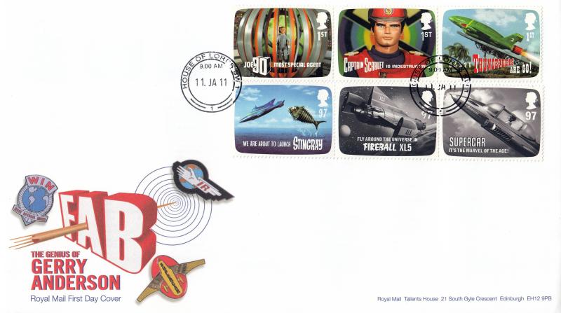 2011 (01) Gerry Anderson (Stamps) - RM - House of Lords CDS
