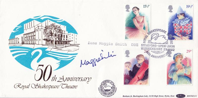 1982 (04) Theatre - Benham Royal Shakespeare Theatre 50th Anniversary BOCS (2) 11 Official - Signed by Dame Maggie Smith