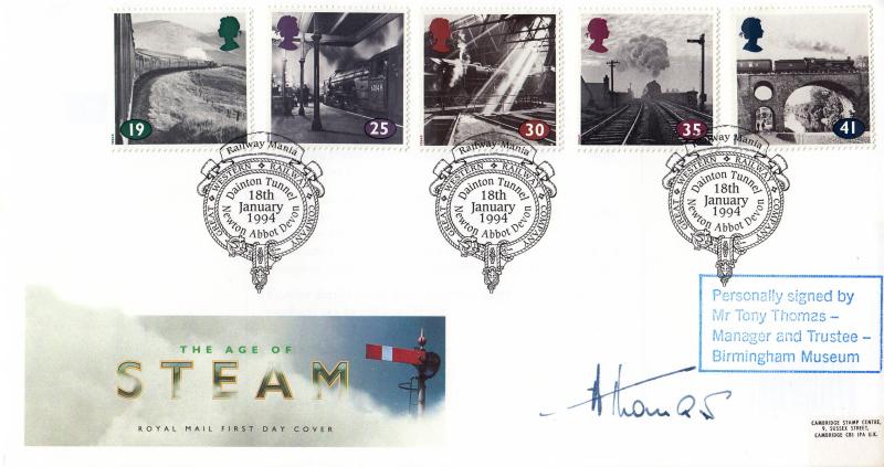 1994 (01) The Age of Steam - RM - Great Western Railway Co, Newton Abbot - Signed by Tony Thomas