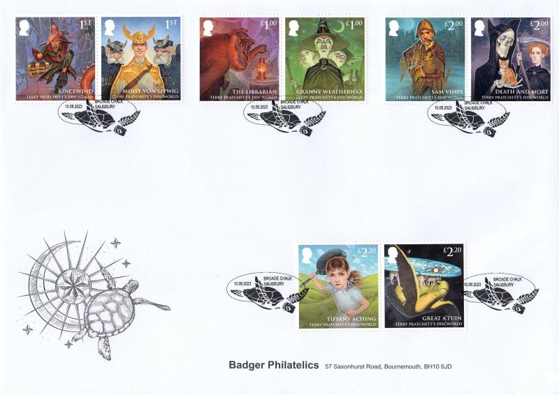 2023 (08) Terry Pratchett's Discworld - Badger Philatelics Official