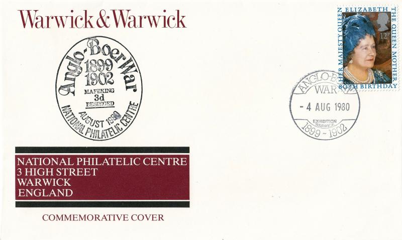 1980 (08) Queen Mother - Warwick & Warwick 'Anglo-Boer War' Official