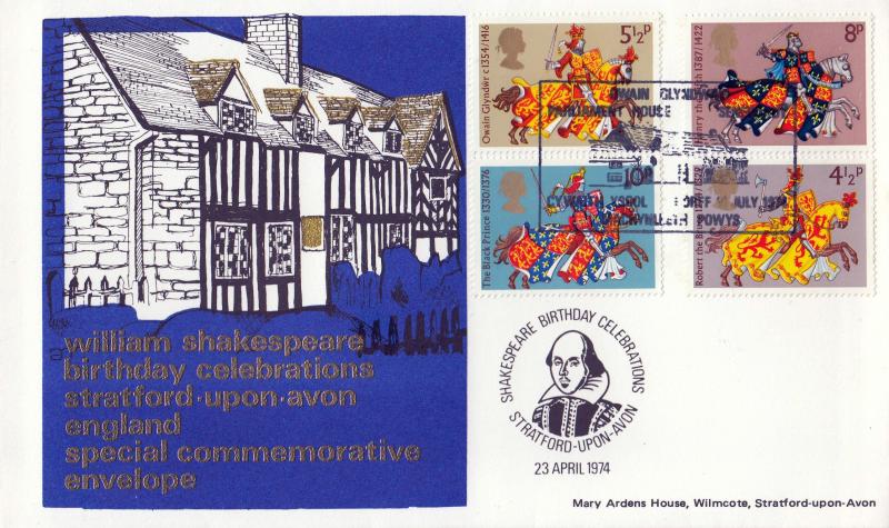 1974 (07) Great Britons - Tiatsa (Mary Ardens House) cover - Owain Glyndwr's Parliament House H/S