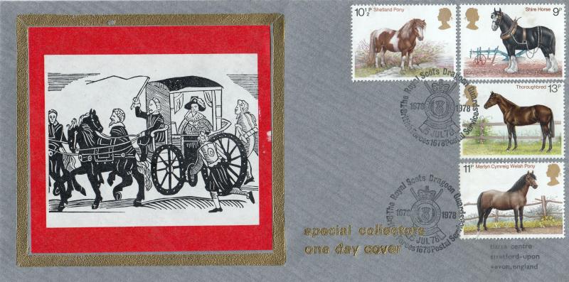 1978 (07) Horses - Tiatsa (Grey) Special - Royal Scots Dragoon Guards H/S