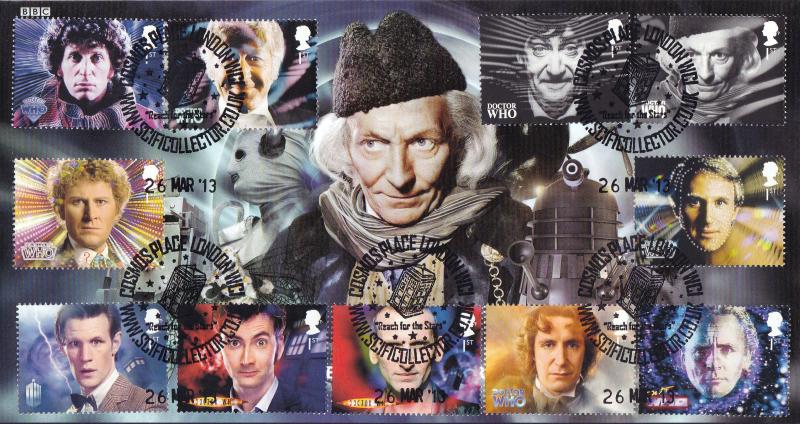 2013 (03) Doctor Who (Stamps) - Steven Scott 'Cosmos Place' (William Hartnell) Official
