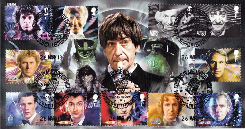 2013 (03) Doctor Who (Stamps) - Steven Scott 'Cosmos Place' (Patrick Troughton) Official