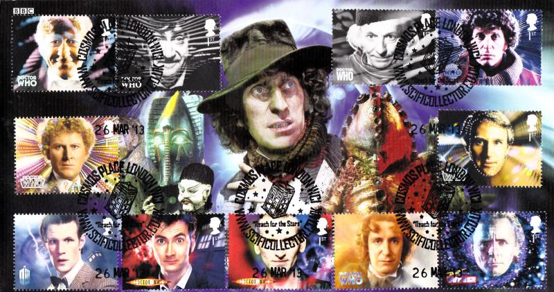 2013 (03) Doctor Who (Stamps) - Steven Scott 'Cosmos Place' (Tom Baker) Official