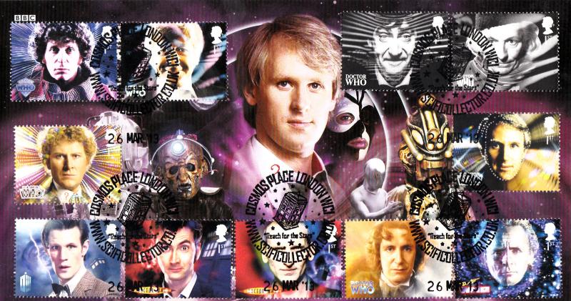 2013 (03) Doctor Who (Stamps) - Steven Scott 'Cosmos Place' (Peter Davison) Official