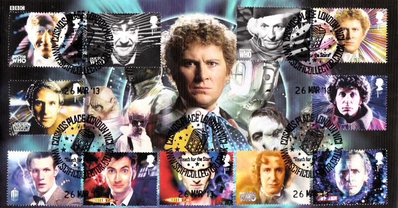 2013 (03) Doctor Who (Stamps) - Steven Scott 'Cosmos Place' (Colin Baker) Official