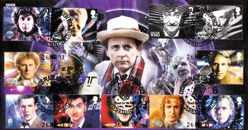 2013 (03) Doctor Who (Stamps) - Steven Scott 'Cosmos Place' (Sylvester McCoy) Official