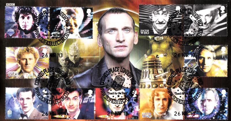 2013 (03) Doctor Who (Stamps) - Steven Scott 'Cosmos Place' (Christopher Eccleston) Official