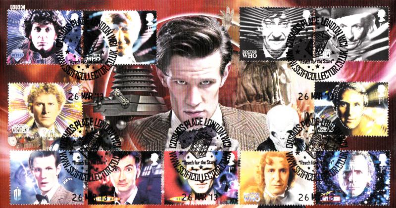 2013 (03) Doctor Who (Stamps) - Steven Scott 'Cosmos Place' (Matt Smith) Official