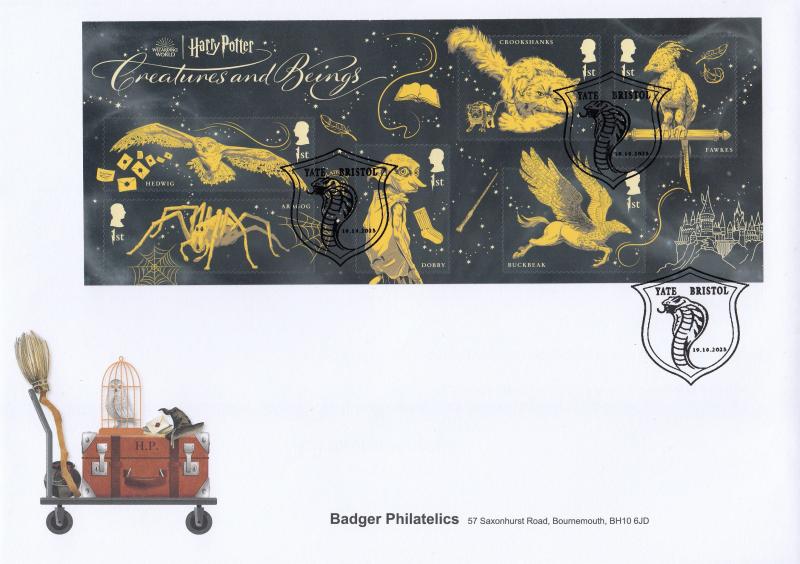 2023 (10) Harry Potter (M/S) - Badger Philatelics Official