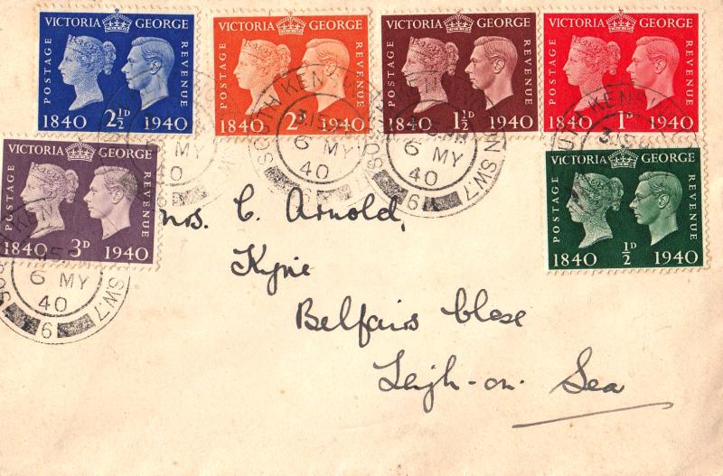 1940 (05) Centenary - Plain - South Kensington CDS