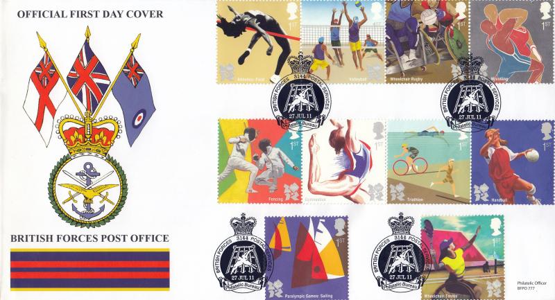 2011 (07) Olympic Games - British Forces Post Office (BF3144PS) Official
